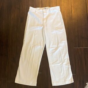 PAIGE Ivory Denim Trousers